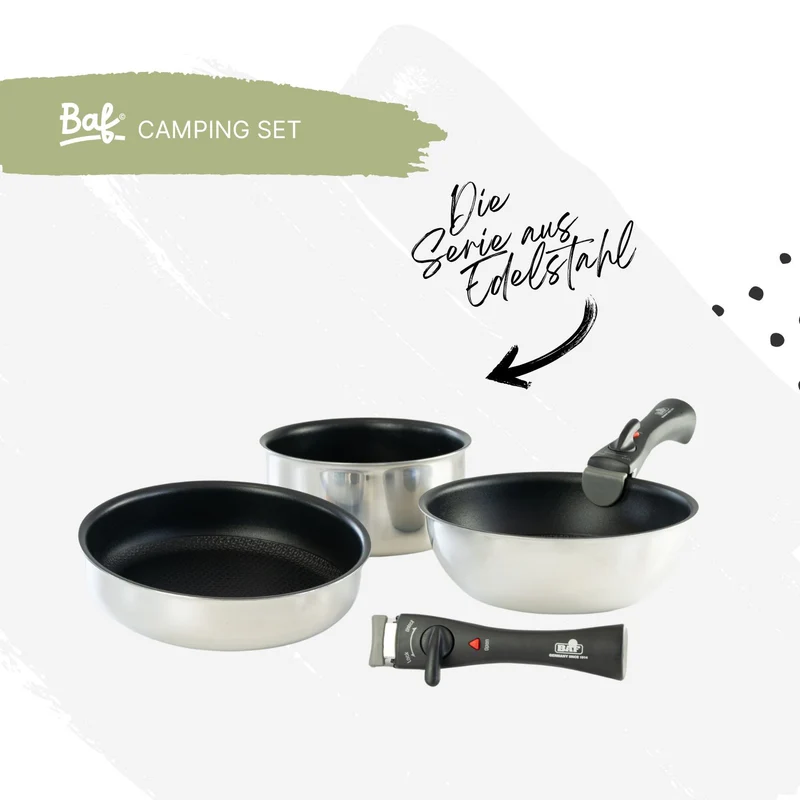 Camping Set EXPLORER - Wok, Topf & Pfanne